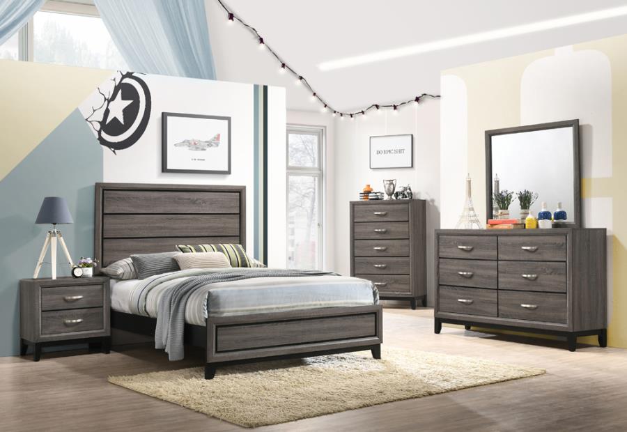 Watson - 5 Piece Queen Bedroom Set - Gray