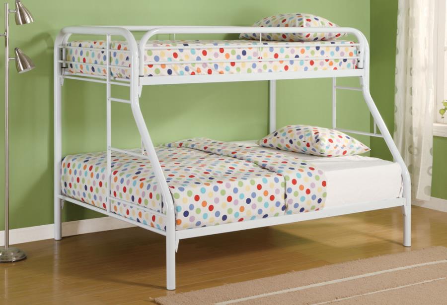 Morgan - Twin over Full Bunk Bed - White