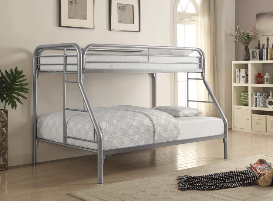 Morgan - Twin over Full Bunk Bed - Silver