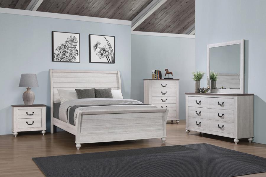 Stillwood - 5 Piece Queen Panel Bedroom Set - White